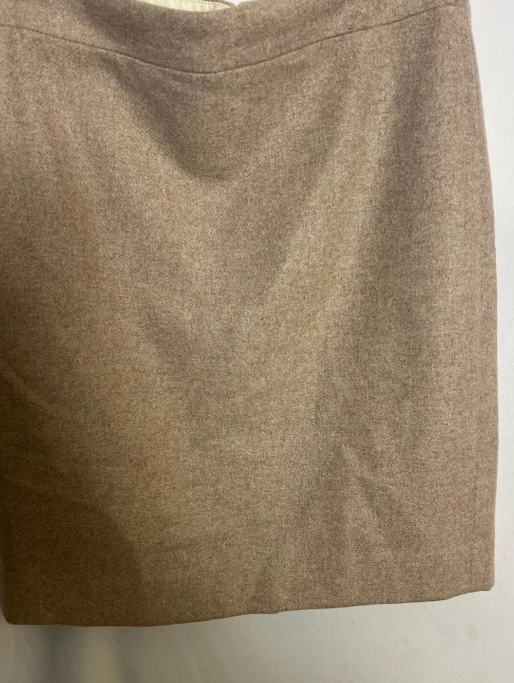 J.Crew Pencil Skirt Beige Wool Blend Size 4P